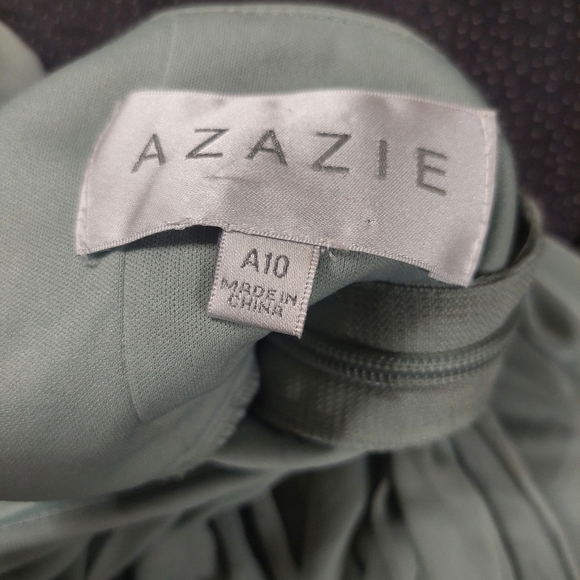 Azazie Halter Jumpsuit in Soft Green - Picture 5 of 5